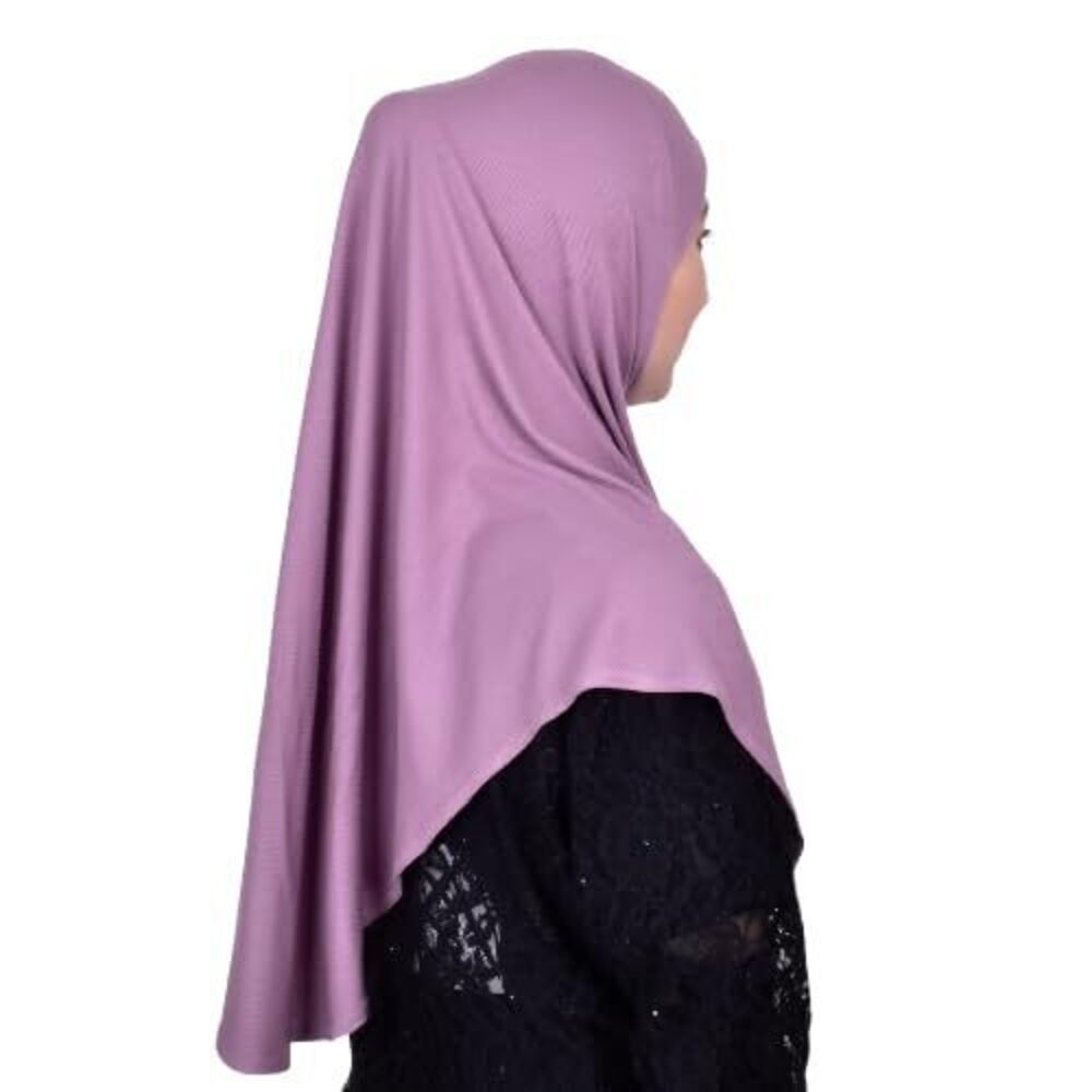 3152 Mu Lan 4-pleated Instant Hijab | Handmade From Rib Cotton One Piece